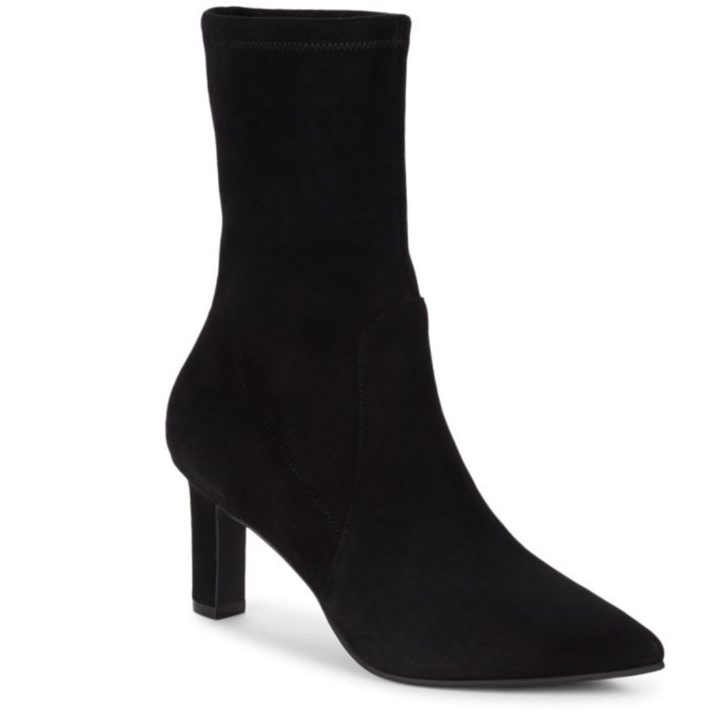 STUART WEITZMAN Brandie Mid-Calf Suede Booties